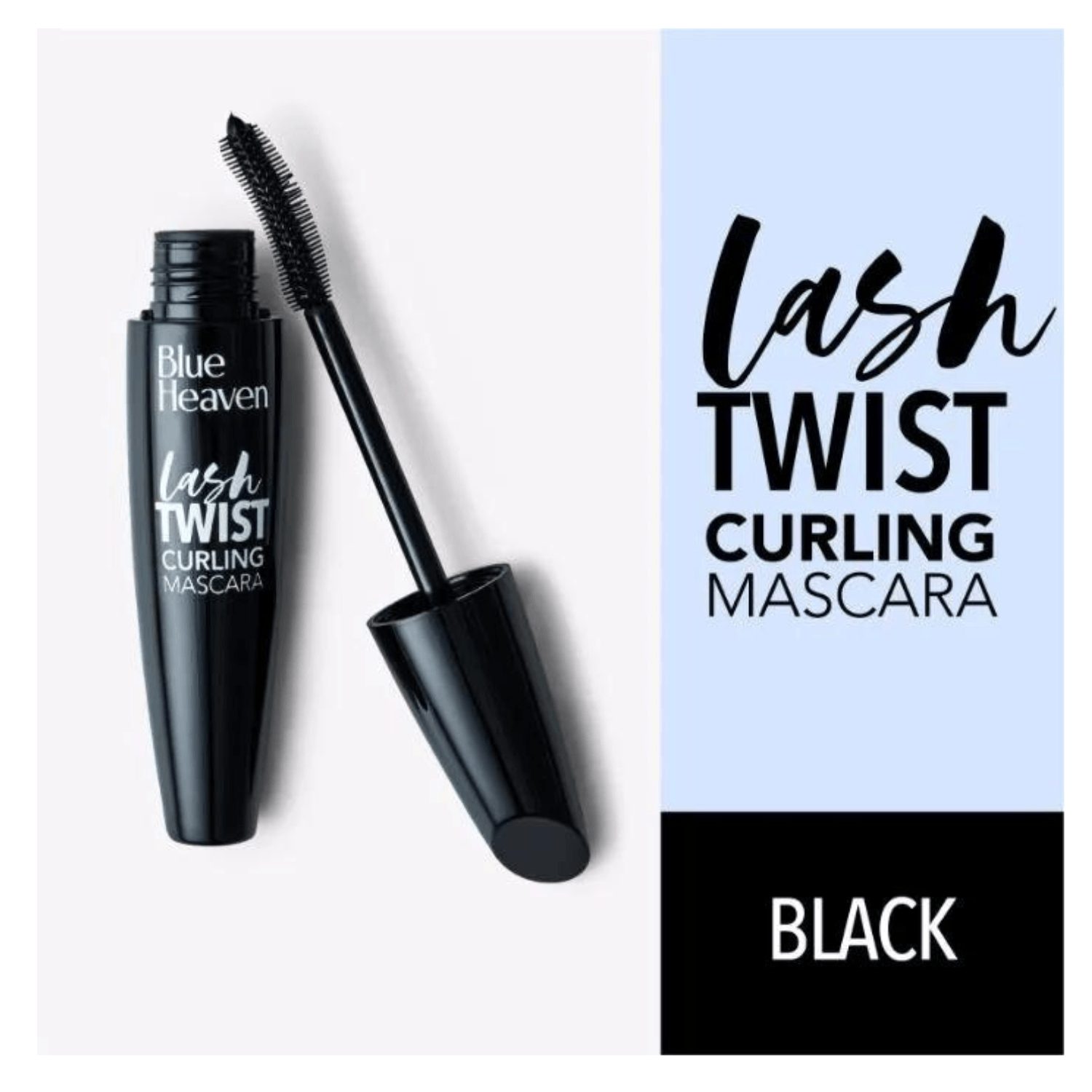 BLUE HEAVEN Waterproof Long Lash Walk Free Curling Mascara (Black)